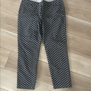 a.n.a Gray and Black Geometric Pants
